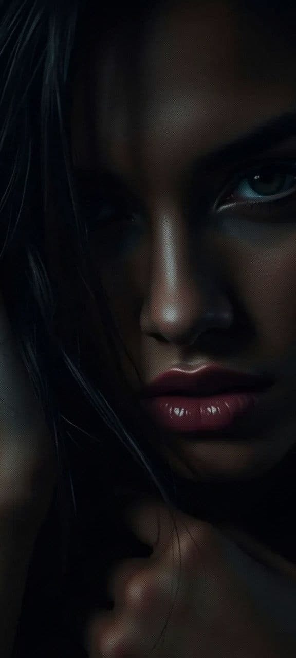 Dark Moody Face Shadow Portrait Close-Up - Free HD Portrait Wallpaper | Noqis16K