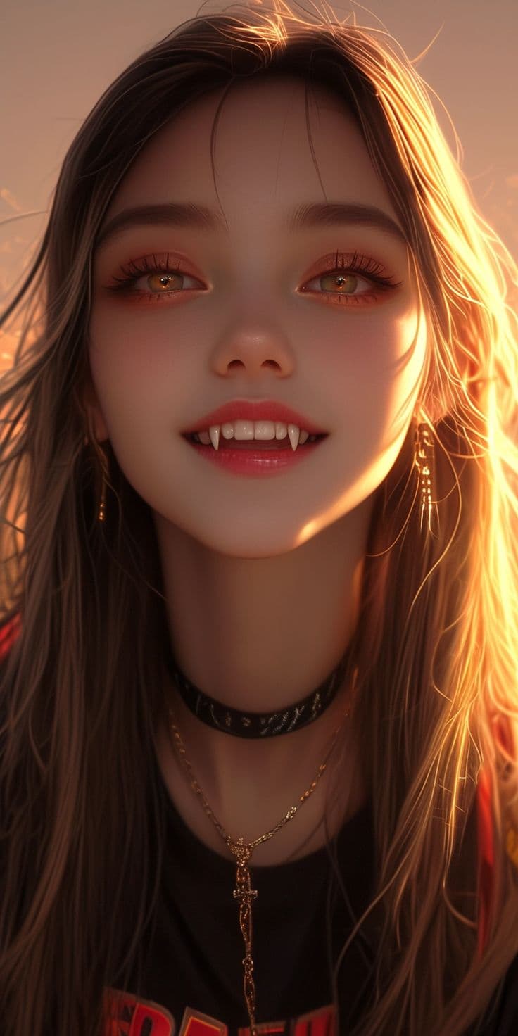 Soft Vampire Aesthetic Girl Portrait - Free HD Portrait Wallpaper | Noqis16K